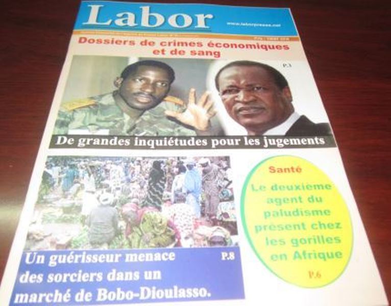 Le journal  trimestriel Labor N°16 en vente au Burkina Faso au prix de 1.000 FCFA.