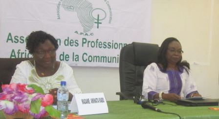 De gauche à droite:Mme Aminata Rabo,représentante des PTF(Planned Parenthood Global(PPGlobal) et Hortense Zida,présidente de l'APAC.