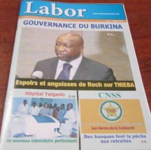Le journal trimestriel Labor N°21 disponible dans des alimentations et boutiques de stations services TOTAL à Ouagadougou...