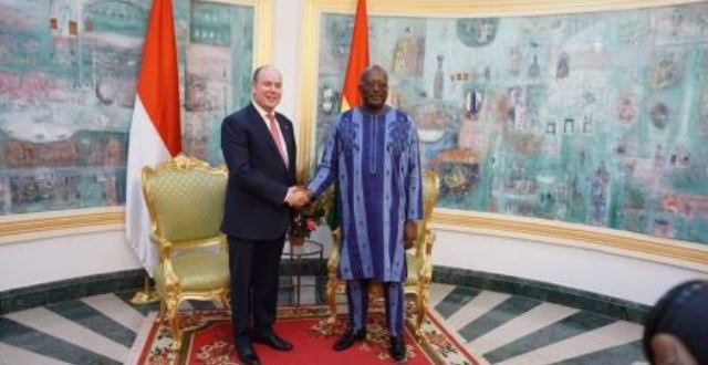 Visite du Prince de Monaco au Burkina