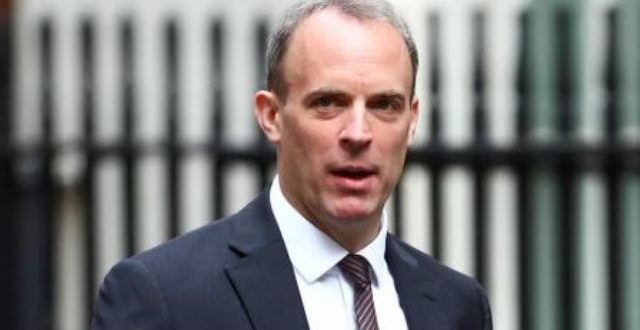 Le ministre britannique des Affaires étrangères, Dominic Raab, ici à Londres, le 14 juillet, a averti que ceux qui mènent de telles attaques devront tôt ou tard «rendre des comptes». REUTERS/Hannah McKay