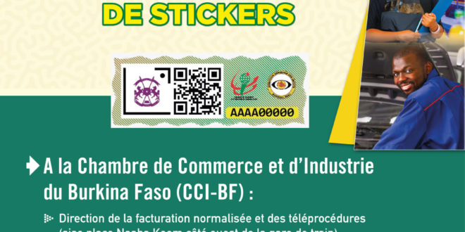 Facture normalisée au Burkina : des lots de stickers dans les services des impôts à 3000 F et 10.000 FCFA