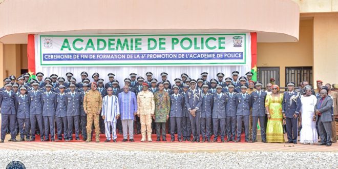 Académie de police du Burkina: sortie de 50 sous-lieutenants de police le 29 juillet 2022